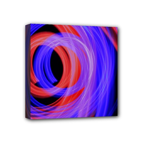 Background Blue Red Mini Canvas 4  x 4 