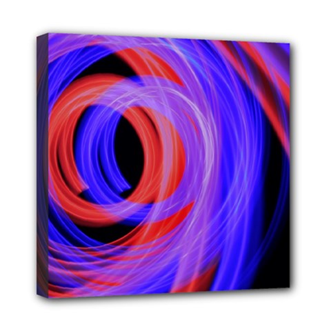 Background Blue Red Mini Canvas 8  x 8 