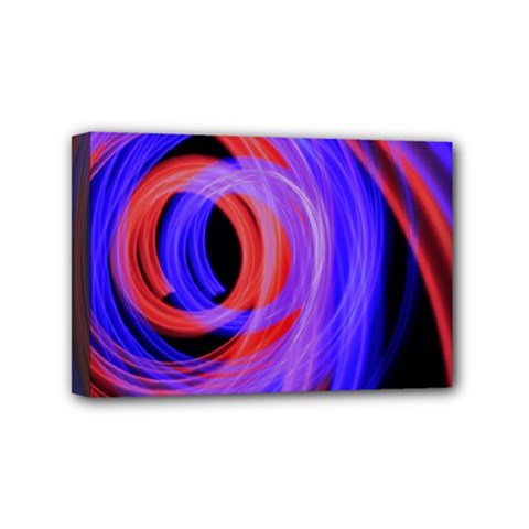 Background Blue Red Mini Canvas 6  x 4 