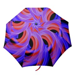 Background Blue Red Folding Umbrellas