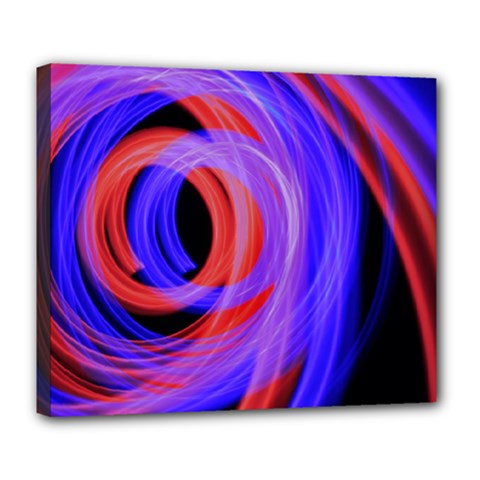 Background Blue Red Deluxe Canvas 24  x 20  