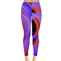 Background Blue Red Leggings 