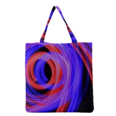 Background Blue Red Grocery Tote Bag