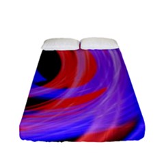 Background Blue Red Fitted Sheet (Full/ Double Size)