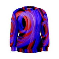 Background Blue Red Women s Sweatshirt