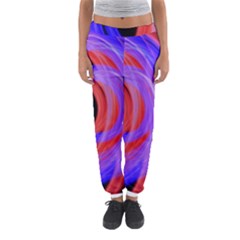 Background Blue Red Women s Jogger Sweatpants