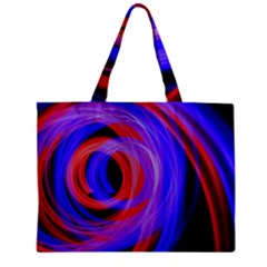 Background Blue Red Zipper Mini Tote Bag