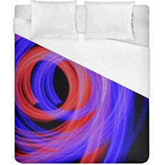 Background Blue Red Duvet Cover (California King Size)