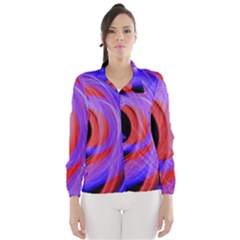 Background Blue Red Wind Breaker (Women)