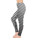 Background Wallpaper Texture Lines Dot Dots Black White Leggings  View3