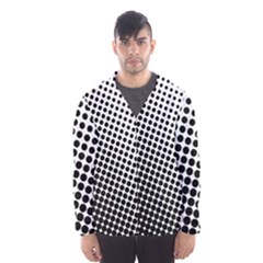 Background Wallpaper Texture Lines Dot Dots Black White Hooded Wind Breaker (men) by Amaryn4rt