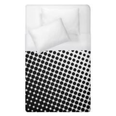 Background Wallpaper Texture Lines Dot Dots Black White Duvet Cover (single Size)