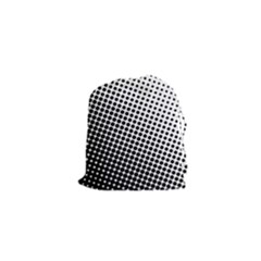 Background Wallpaper Texture Lines Dot Dots Black White Drawstring Pouches (xs)  by Amaryn4rt