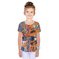 Background Graffiti Grunge Kids  One Piece Tee