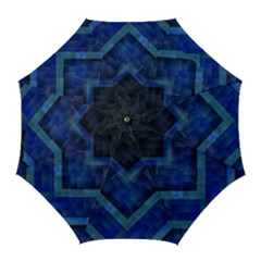 Blue Background Wallpaper Motif Design Golf Umbrellas by Amaryn4rt