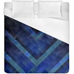 Blue Background Wallpaper Motif Design Duvet Cover (king Size)