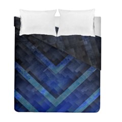 Blue Background Wallpaper Motif Design Duvet Cover Double Side (full/ Double Size)