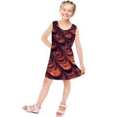 Brown Fractal Mathematics Frax Kids  Tunic Dress