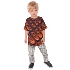 Brown Fractal Mathematics Frax Kids  Raglan Tee