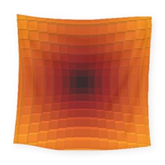 Orange Background Wallpaper Texture Lines Square Tapestry (large) by Amaryn4rt