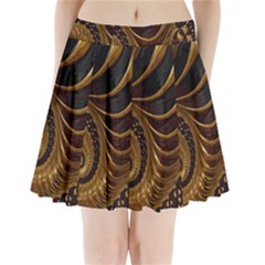 Fractal Spiral Endless Mathematics Pleated Mini Skirt