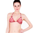 Postcard Banner Heart Holiday Love Bikini Top View1