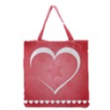 Postcard Banner Heart Holiday Love Grocery Tote Bag View2