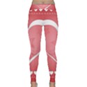 Postcard Banner Heart Holiday Love Classic Yoga Leggings View1