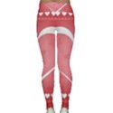 Postcard Banner Heart Holiday Love Classic Yoga Leggings View2