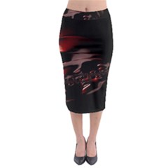 Fractal Mathematic Sabstract Midi Pencil Skirt by Amaryn4rt