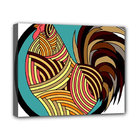 Rooster Poultry Animal Farm Canvas 10  X 8  by Amaryn4rt