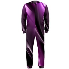 Purple Fractal Mathematics Abstract Onepiece Jumpsuit (men)  by Amaryn4rt