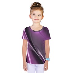 Purple Fractal Mathematics Abstract Kids  One Piece Tee