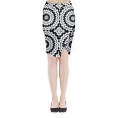 Pattern Tile Seamless Design Midi Wrap Pencil Skirt