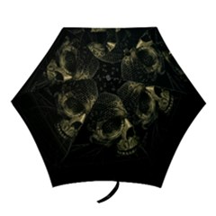 Skull Fantasy Dark Surreal Mini Folding Umbrellas by Amaryn4rt