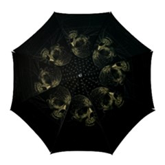 Skull Fantasy Dark Surreal Golf Umbrellas by Amaryn4rt