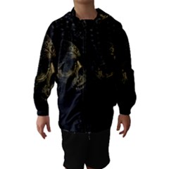 Skull Fantasy Dark Surreal Hooded Wind Breaker (kids) by Amaryn4rt