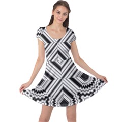 Pattern Tile Seamless Design Cap Sleeve Dresses by Amaryn4rt