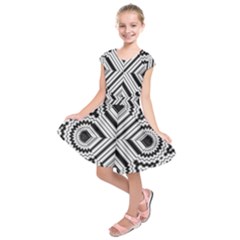 Pattern Tile Seamless Design Kids  Short Sleeve Dress by Amaryn4rt