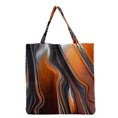 Fractal Structure Mathematic Grocery Tote Bag by Amaryn4rt