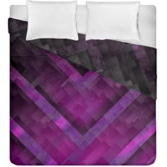 Purple Background Wallpaper Motif Design Duvet Cover Double Side (king Size)