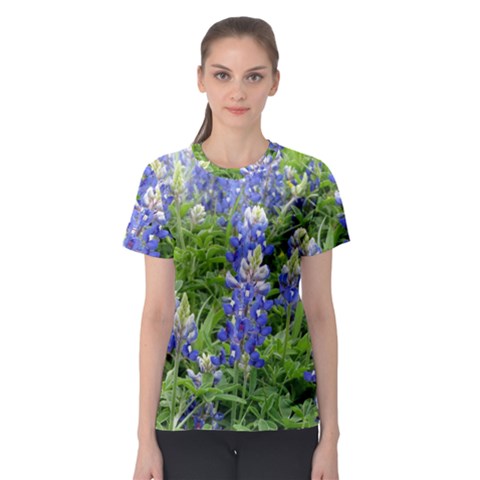 Blue Bonnets Women s Sport Mesh Tee by CreatedByMeVictoriaB