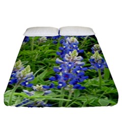 Blue Bonnets Fitted Sheet (california King Size)