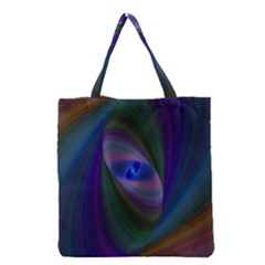 Ellipse Fractal Computer Generated Grocery Tote Bag by Amaryn4rt