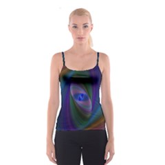 Ellipse Fractal Computer Generated Spaghetti Strap Top by Amaryn4rt