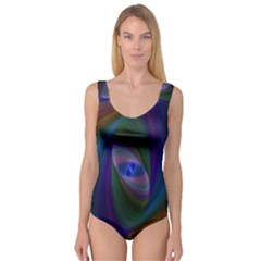 Ellipse Fractal Computer Generated Princess Tank Leotard  by Amaryn4rt