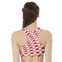 Graphics Pattern Design Abstract Sports Bra with Border View2