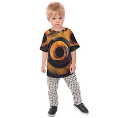 Fractal Mathematics Abstract Kids  Raglan Tee