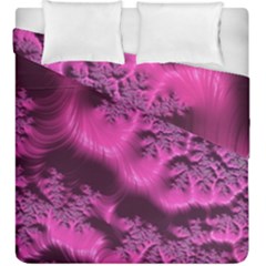 Fractal Artwork Pink Purple Elegant Duvet Cover Double Side (king Size) by Amaryn4rt