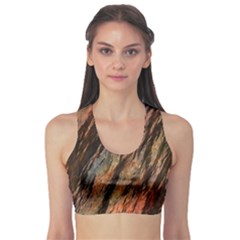 Texture Stone Rock Earth Sports Bra by Amaryn4rt